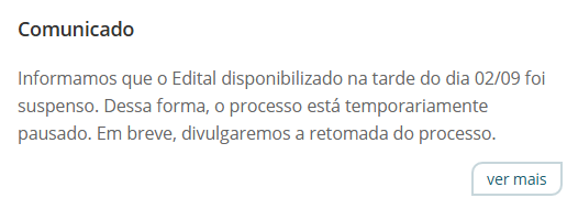Comunicado oficial da Unifesp